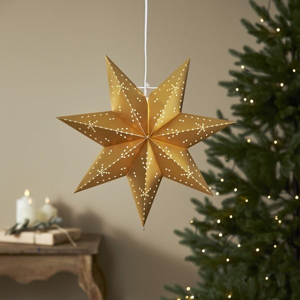 Vánoční světelná dekorace ve zlaté barvě ø 45 cm Classic - Star Trading