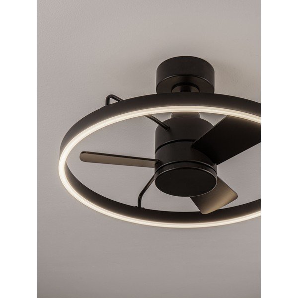 Matně černé kovové LED stmívatelné stropní svítidlo Lunair – Nova Luce-image-3