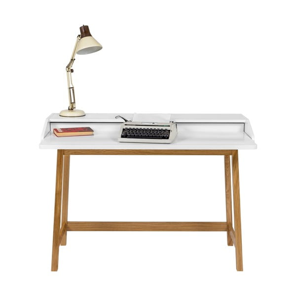 Pracovní stůl s bílou deskou Woodman St. James-image-4