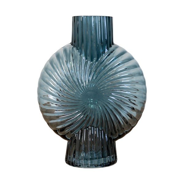 Modrá skleněná váza (výška 20,5 cm) Sia – House Nordic