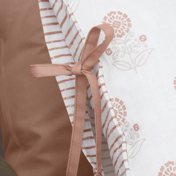 Bílé povlečení na dvoulůžko 200x200 cm Woodblock Floral – Pineapple Elephant-image-4