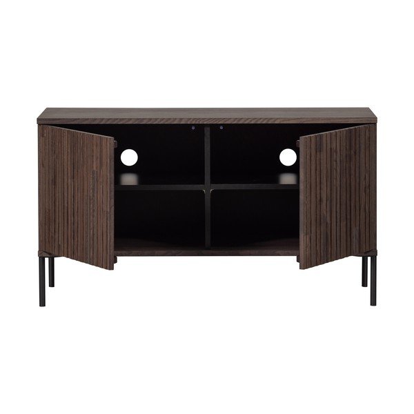 Hnědý TV stolek v dekoru jasanu 100x56x44 cm Gravure – WOOOD-image-3