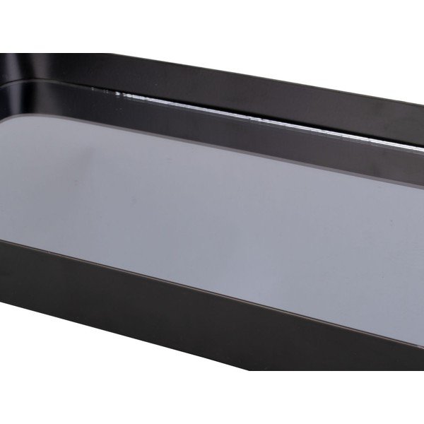 Černý tác s kouřovým zrcadlem PT LIVING Rectangle, šířka 20 cm-image-1