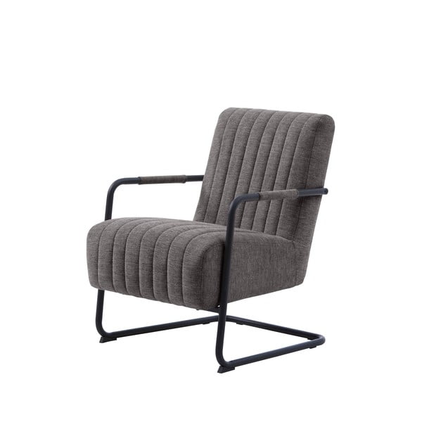 Tmavě šedé křeslo Trout – Unique Furniture