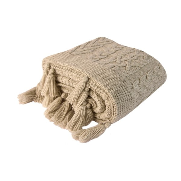 Světle béžový přehoz Homemania Decor Daniela, 130 x 170 cm-image-1