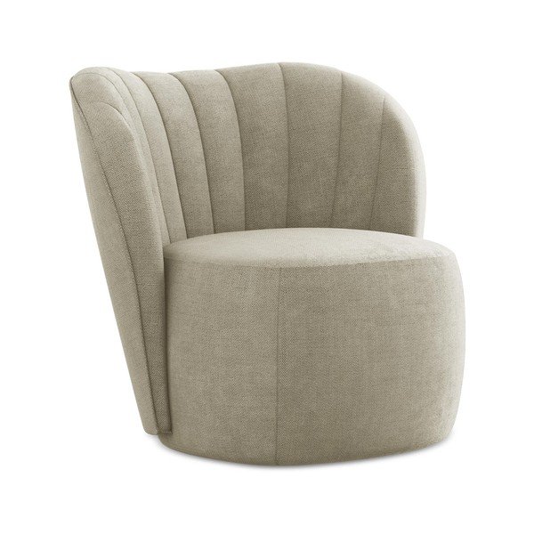 Béžové žinylkové křeslo Keloa – Makamii