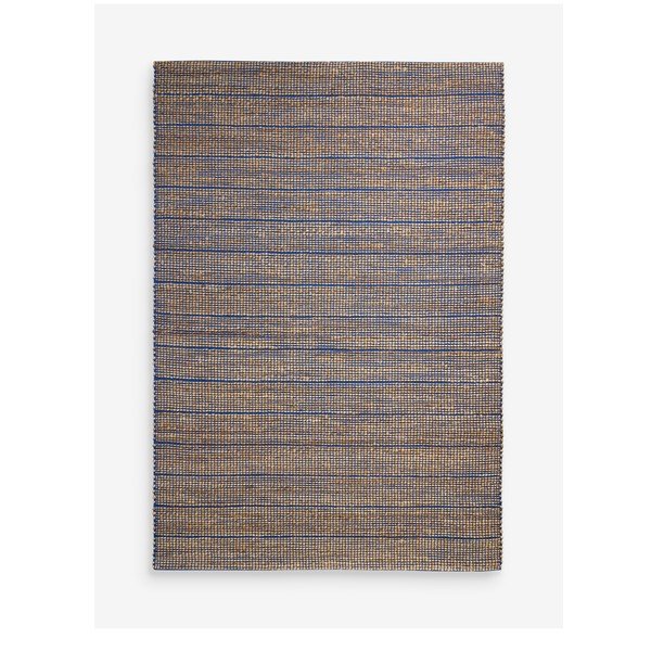 Modrý ručně tkaný koberec s příměsí juty 120x170 cm Hurley – MADE