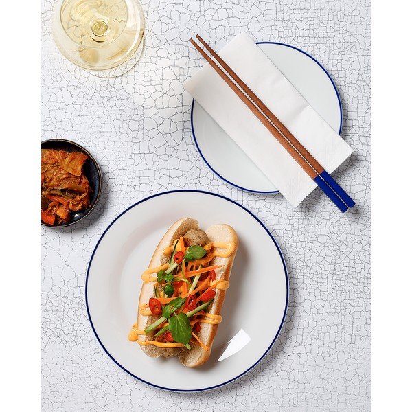Bílý dezertní  porcelánový talíř ø 20 cm Basic White – BonBistro-image-1