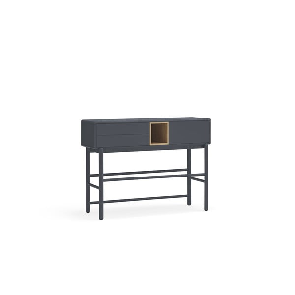 Tmavě šedý konzolový stolek 35x120 cm Corvo - Teulat-image-2