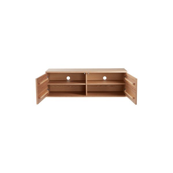 TV stolek v dekoru jasanu v přírodní barvě 120x38x40 cm Sandviken – Jotex-image-1