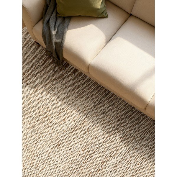 Béžový ručně tkaný koberec s příměsí vlny 80x150 cm Peas – Villeroy&Boch-image-2