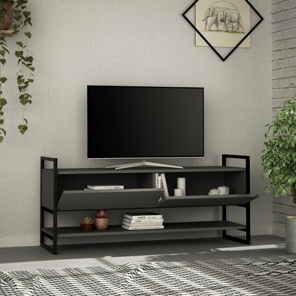 Antracitový TV stolek Metola Anthracite-image-3