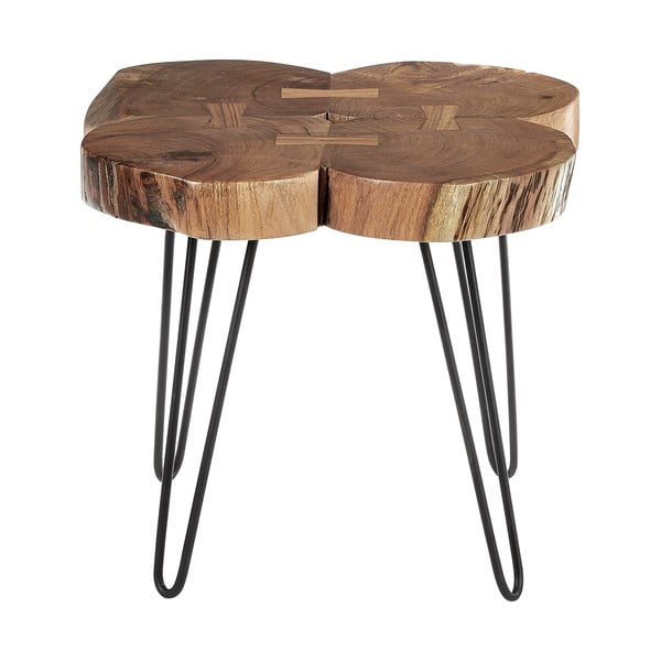 Odkládací stolek s deskou z akácie 50x50 cm Nandri – Premier Housewares