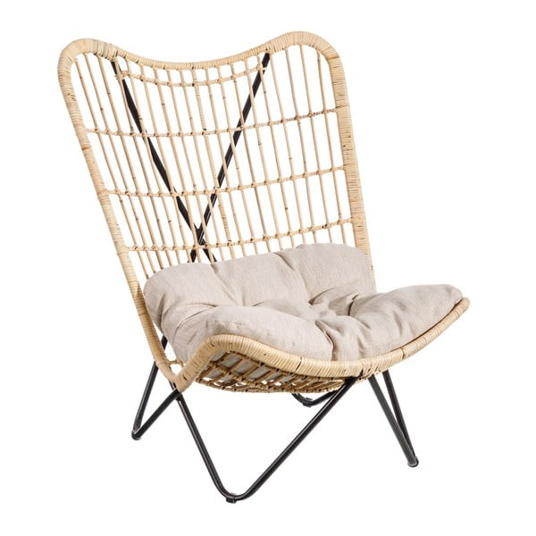 Křeslo s výpletem v přírodní barvě – Ixia