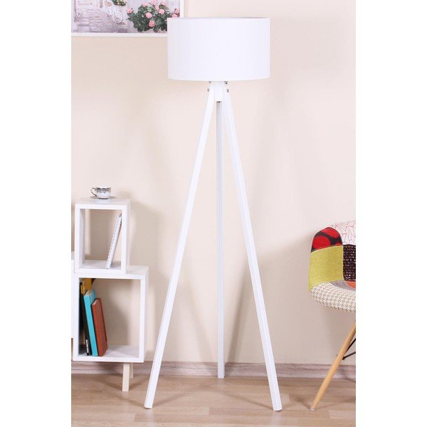 Bílá stojací lampa - Magenta Home