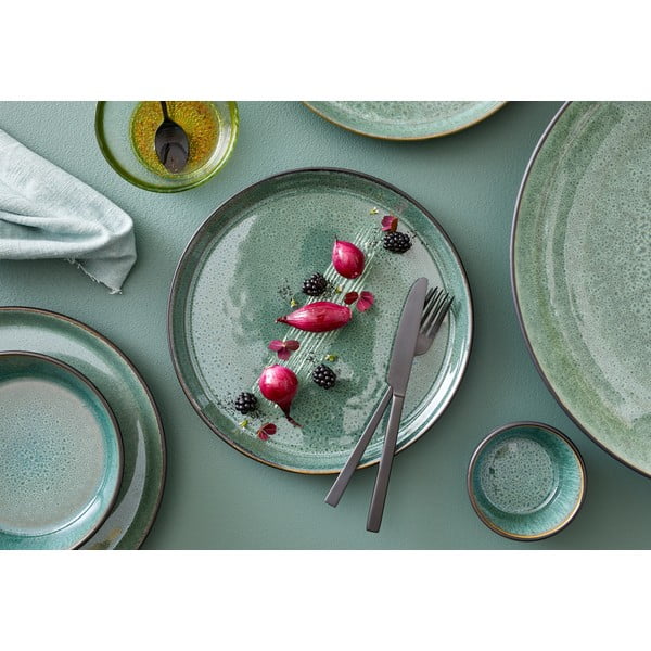 Zelený/černý dezertní  talíř z kameniny ø 21 cm Gastro Green/Black – Bitz-image-1