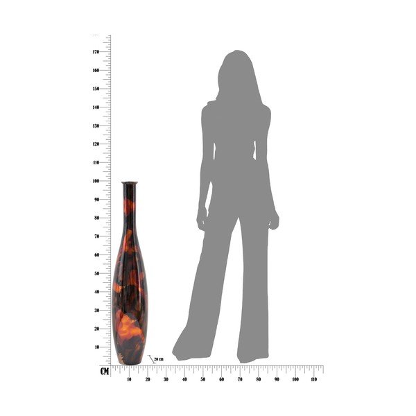 Hnědá váza z recyklovaného skla Mauro Ferretti Ares, výška 100 cm-image-4