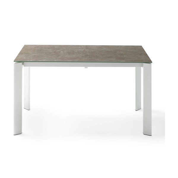 Hnědo-bílý rozkládací jídelní stůl sømcasa Tamara, délka 160/240 cm-image-1