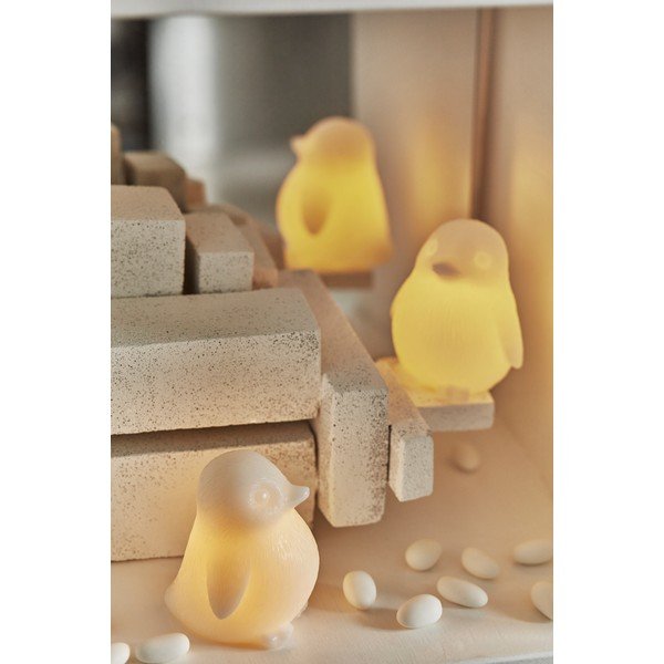 Bílá světelná dekorace na baterky ø 7 cm Lou – Sirius-image-1