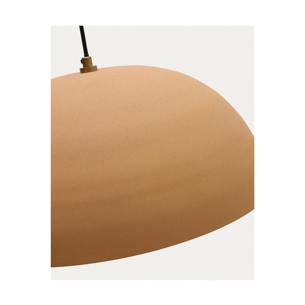 Oranžové kovové závěsné svítidlo ø 46 cm Nibla – Kave Home-image-4