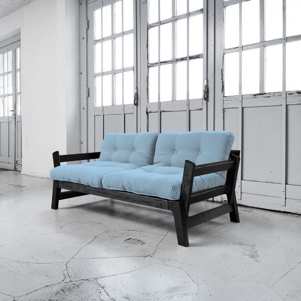 Rozkládací pohovka Karup Step Black/Celeste