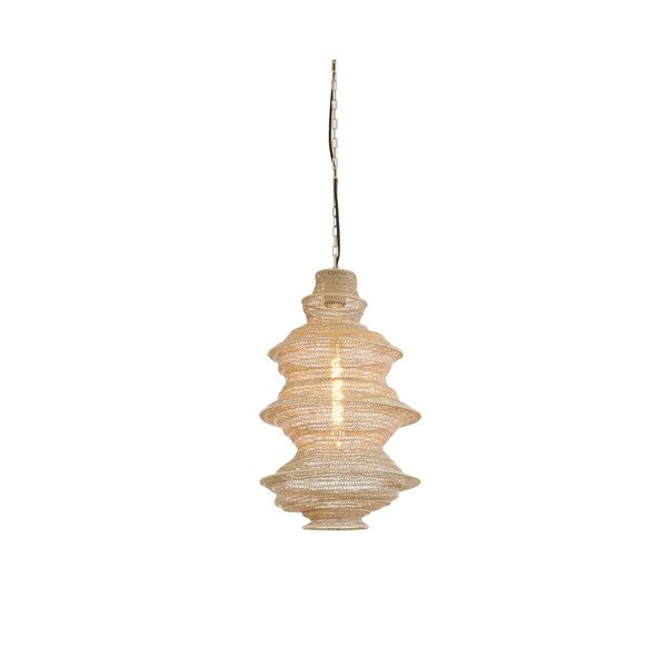 Béžové kovové závěsné svítidlo Nakisha – Light & Living-image-2
