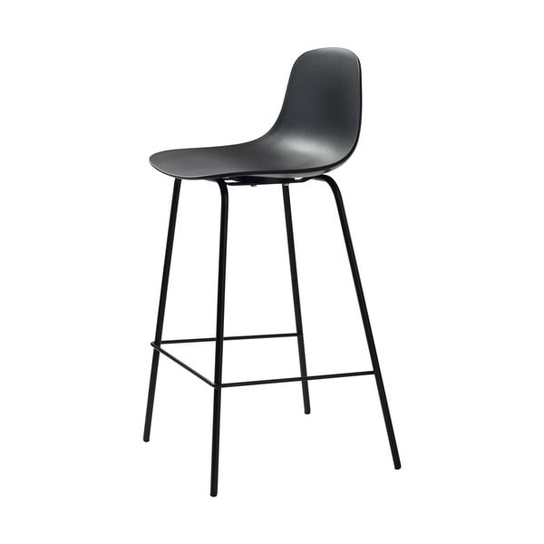 Černá plastová barová židle 92,5 cm Whitby – Unique Furniture