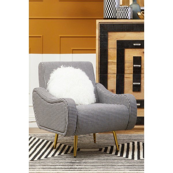 Černobílé křeslo Holli – Premier Housewares-image-1