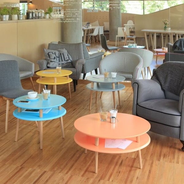 Konferenční stolek UFO 35x70 cm, černý-image-1