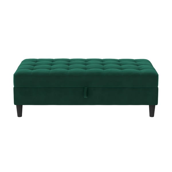 Zelená sametová podnožka Presley – Støraa