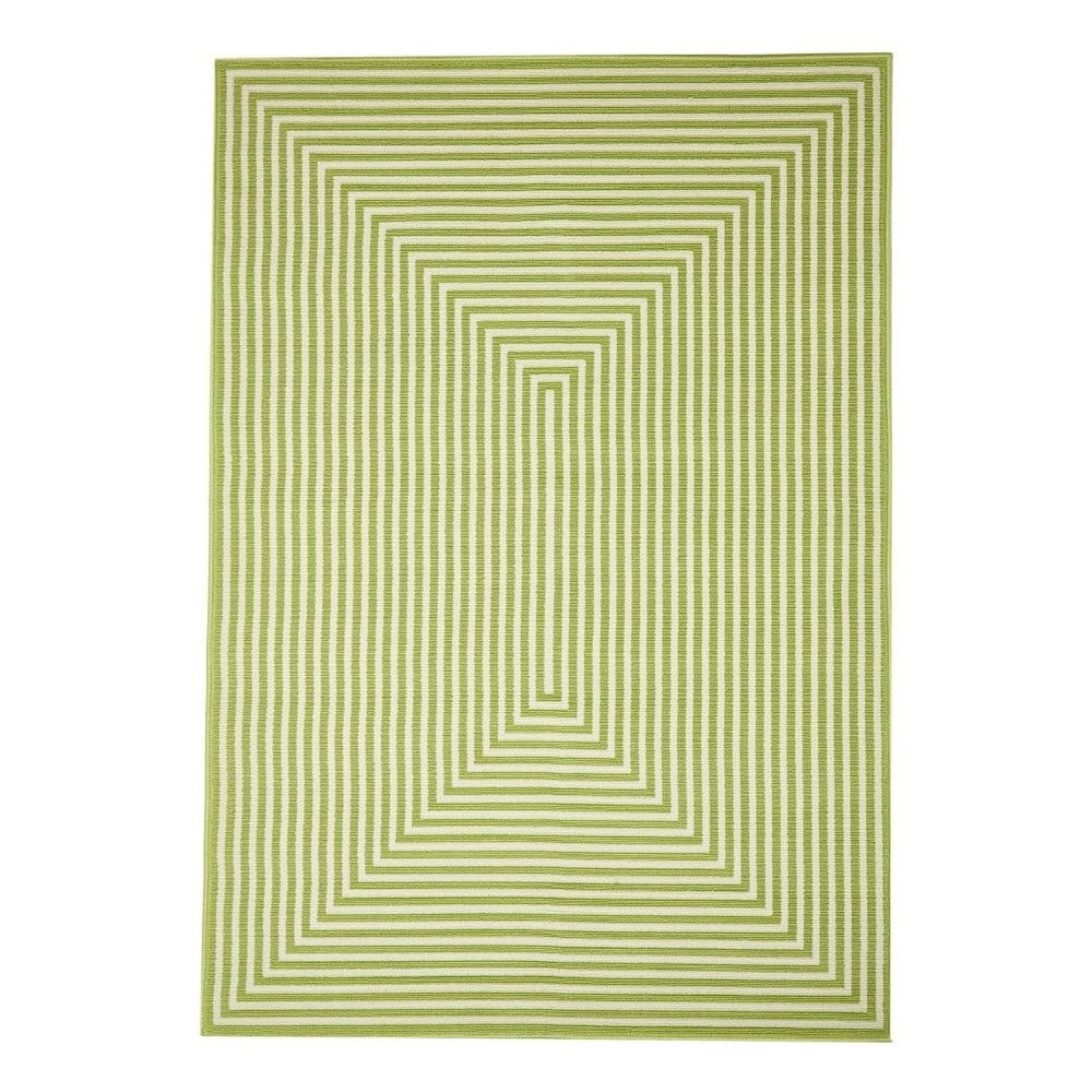 Zelený venkovní koberec Floorita Braid, 200 x 285 cm