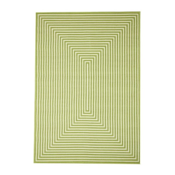 Zelený venkovní koberec Floorita Braid, 200 x 285 cm