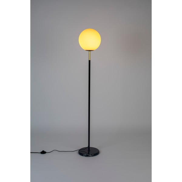 Černobílá stojací lampa se skleněným stínidlem (výška 145 cm) Orion – Zuiver-image-3