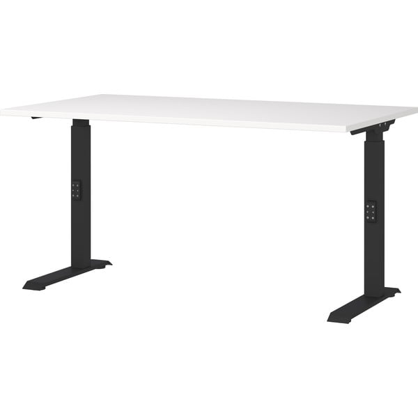 Pracovní stůl s nastavitelnou výškou s bílou deskou 80x140 cm Downey – Germania