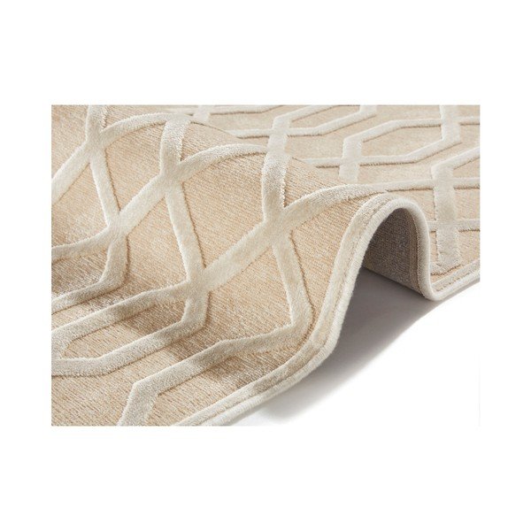 Krémový koberec z viskózy Mint Rugs Caine, 160 x 230 cm-image-2
