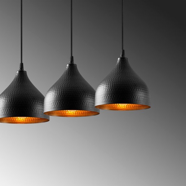 Černé závěsné svítidlo s kovovým stínidlem Tattoo – Opviq lights-image-4