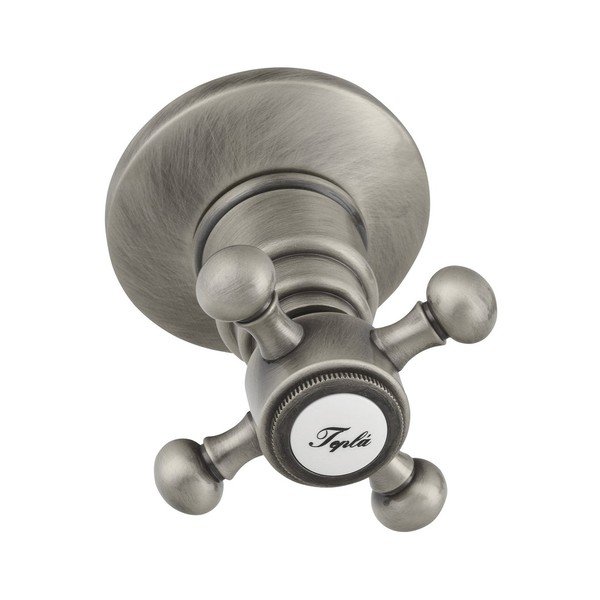 Podomítková sprchová baterie v matně stříbrné barvě (2 výstupy) Antea – Sapho-image-1