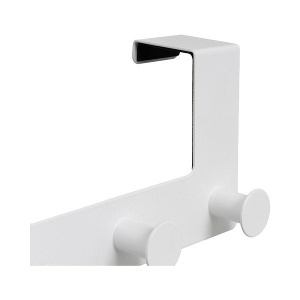 Bílý/černý kovový věšák na dveře 35 cm – Casa Selección-image-3