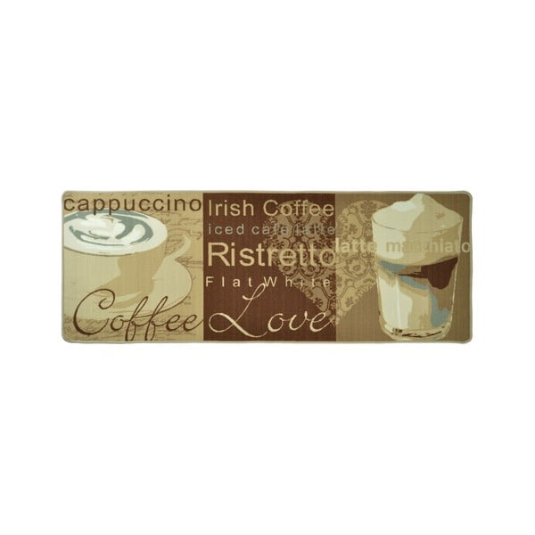 Hnědý kuchyňský běhoun Hanse Home Coffee Love, 67 x 180 cm-image-1