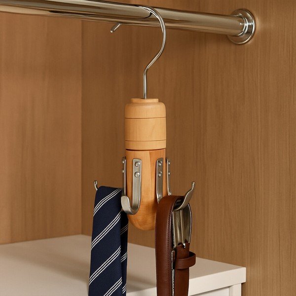 Závěsný dřevěný věšák na kravaty a opasky The Dandy – Premier Housewares-image-3