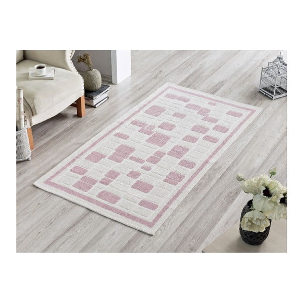 Běhoun Pink Tiles, 80 x 200 cm
