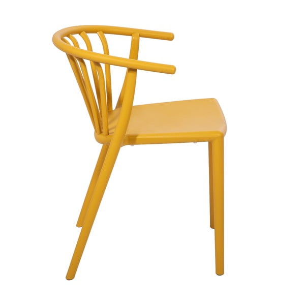 Žlutá zahradní židle Bonami Essentials Capri-image-3