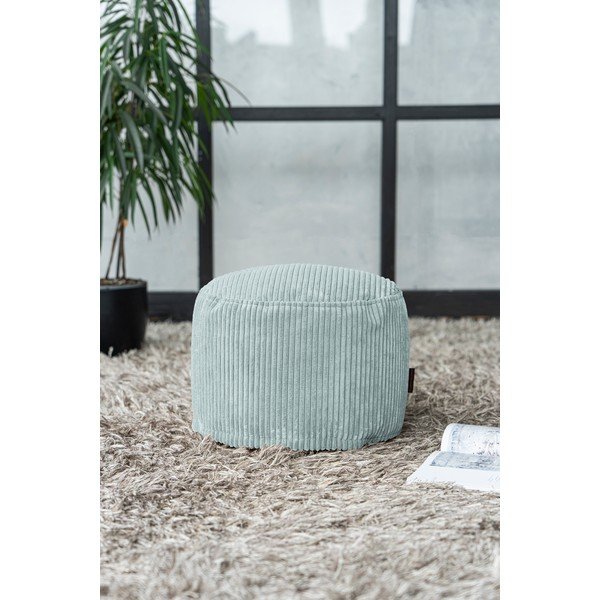 Manšestrový sedací vak v mentolové barvě Mini – SLOWDOWN-image-4