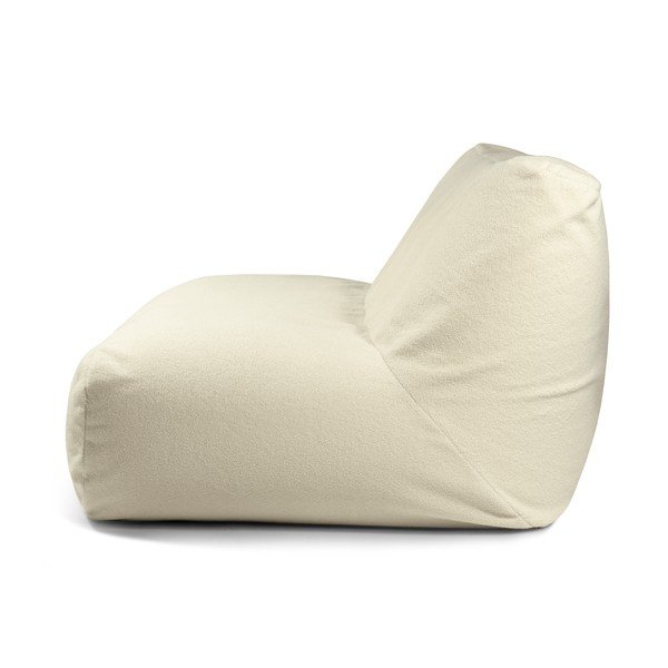 Krémový sedací vak z textilie bouclé Sofa Tube 160 – SLOWDOWN-image-3