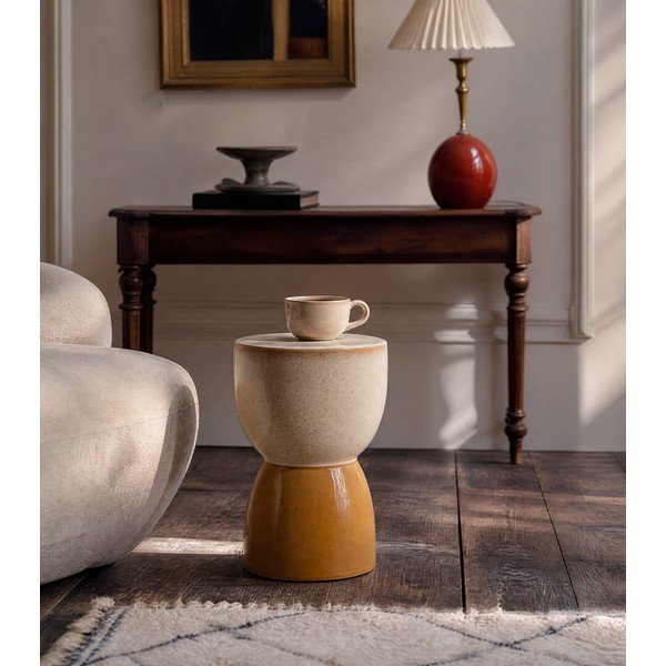 Keramický kulatý odkládací stolek ø 28,5 cm Finca – Light & Living-image-2