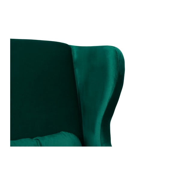 Tmavě zelené křeslo ušák SKANDICA Ingrid Green-image-3