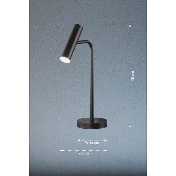 Černá LED stmívatelná stolní lampa (výška 48 cm) Stina – Fischer & Honsel-image-4