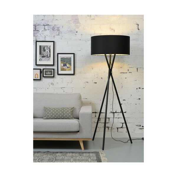 Černá stojací lampa (výška 175 cm) Hampton – it's about RoMi-image-4