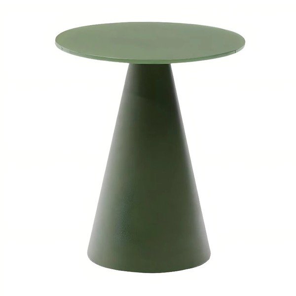 Kulatý odkládací stolek se skleněnou deskou ø 35 cm Wilshire – Kave Home