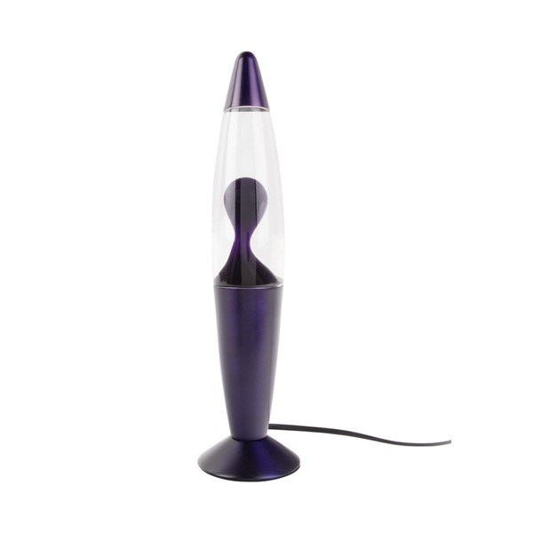 Fialová skleněná lávová lampa (výška 35,5 cm) Funky Rocket Lava – Leitmotiv
